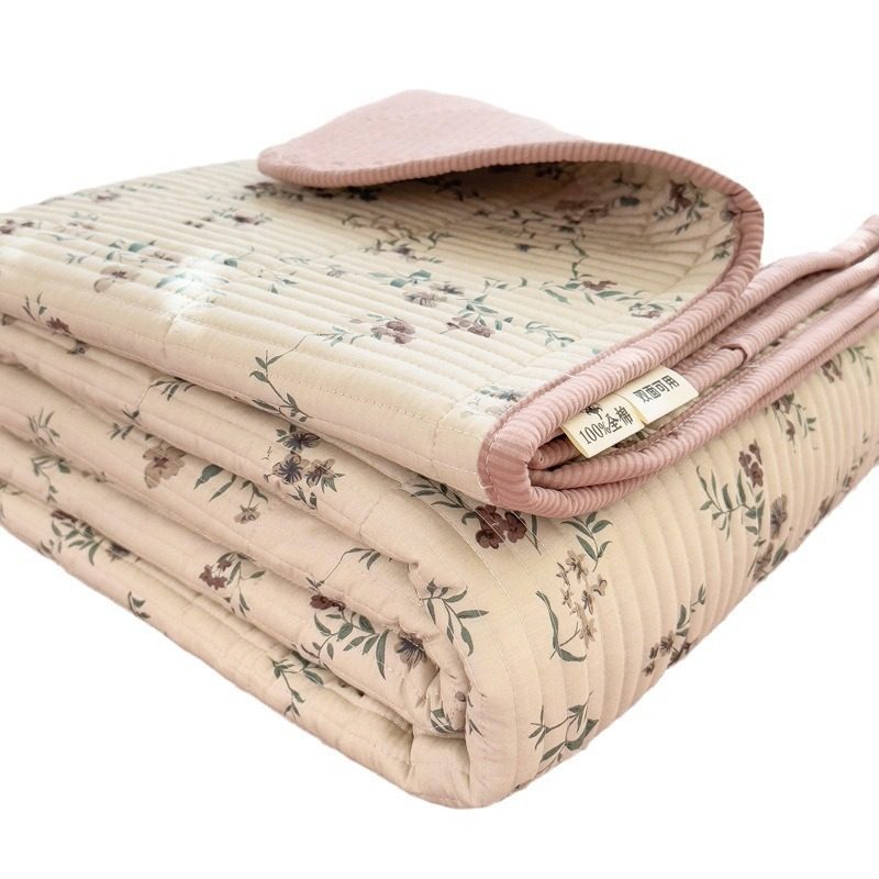 纯棉防滑床盖 I ins风全棉床盖软糯夹棉件纯棉床榻榻米防滑沙发垫,淘宝优惠券,粉丝福利购,淘宝优惠卷