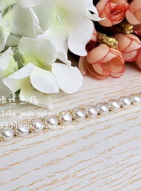 手工编织珍珠珍珠公主风14k包金