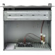 4U chassis aluminum panel short box supports dual-channel motherboard