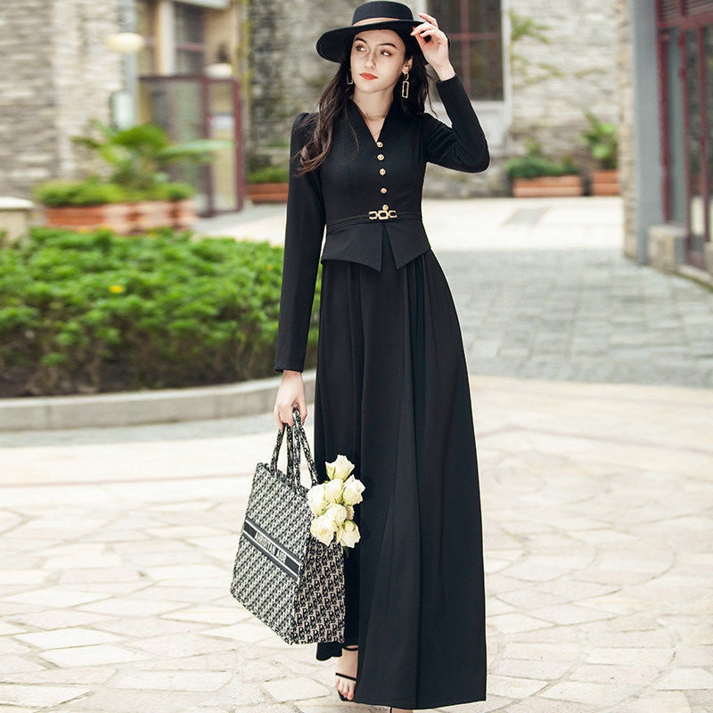 帝弗润驰2022新款大摆长袖连衣裙 帝弗润驰连衣裙