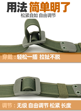 可洗透气八股尼龙日字扣腰带