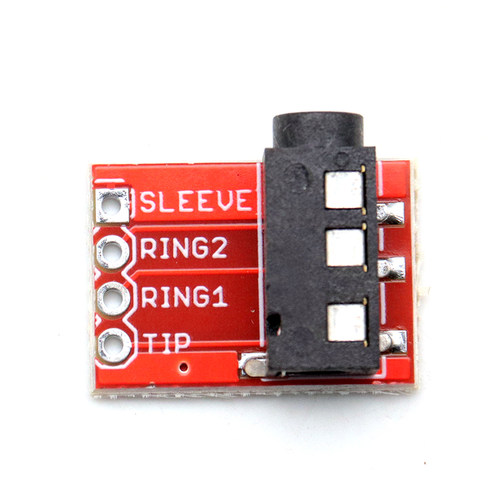 TRRS 3.5mm 音频座 MP3 立体声 耳机 视频 麦克风接口模块 - 图1