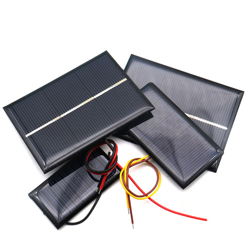 太阳能滴胶板 多晶太阳能电池板 5V 2V 太阳能DIY用充电池片组件 - 图1