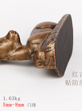 弘可创意门挡防滑胶垫铸铁顶门塞
