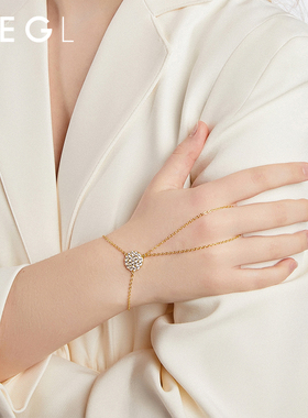 ZEGL高级感硬币手链女ins小众设计轻奢简约冷淡风手饰品秋冬配饰