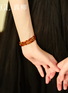 ZEGL晚霞系列天然红玛瑙女款手链