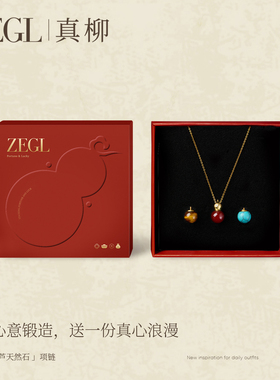 ZEGL红玛瑙项链女轻奢锁骨链