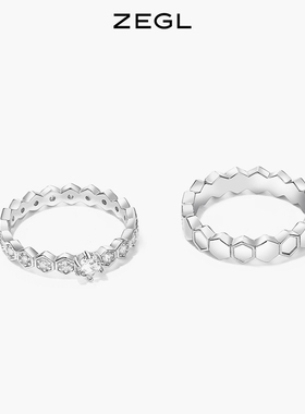 zegl设计师情侣戒指女925