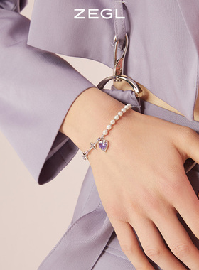 爱心手链浪漫女小众甜美风