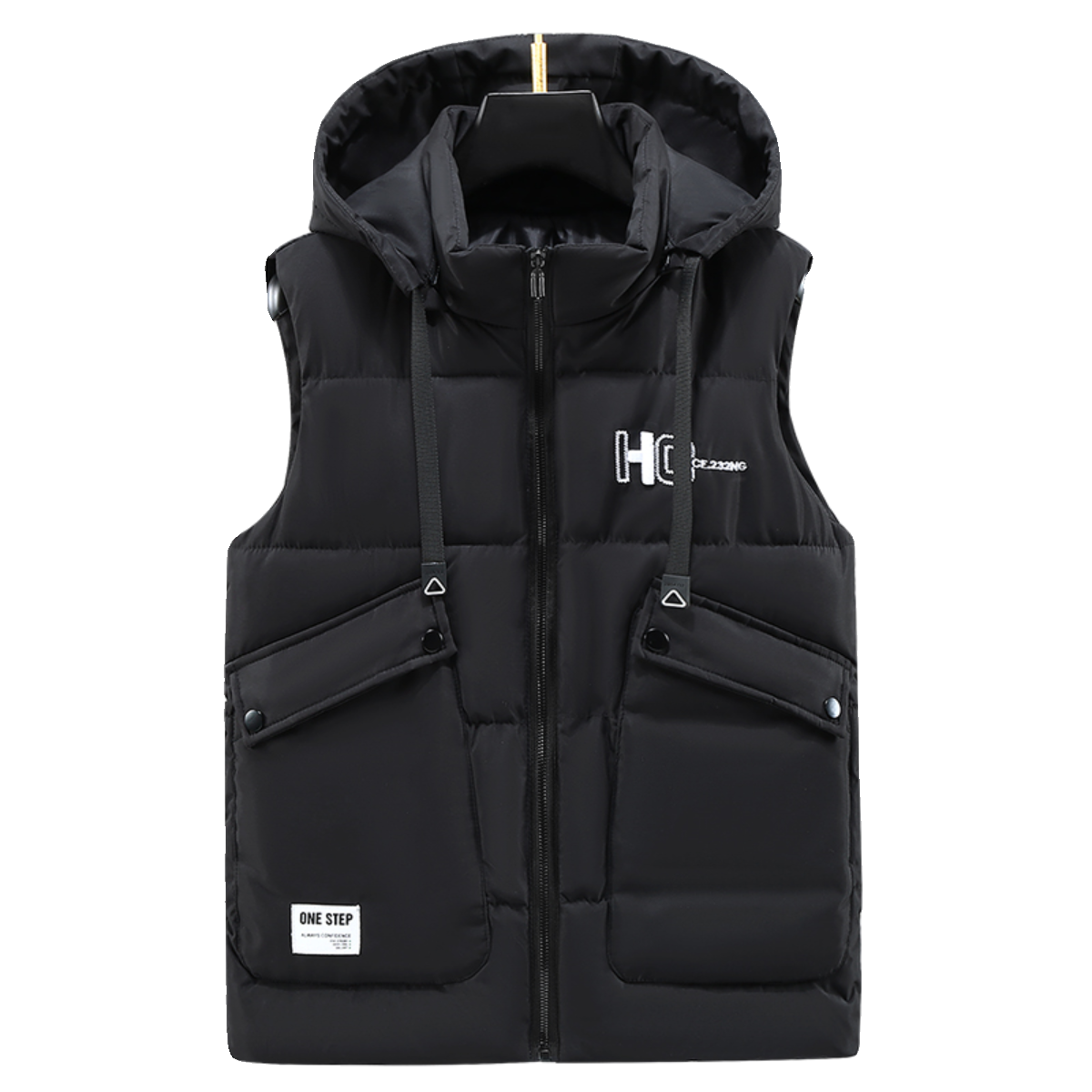 男士羽绒棉马甲秋冬大口袋外穿活帽棉坎肩保暖时尚帅气厚款棉背心,淘宝优惠券,粉丝福利购,淘宝优惠卷