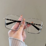 Металлическое плоское зеркало с большим лицом, качество Qi качественное анти -лезвие квадратные стаканы квадратные женские корейские издания Tide Myopia Eyes могут быть доступны