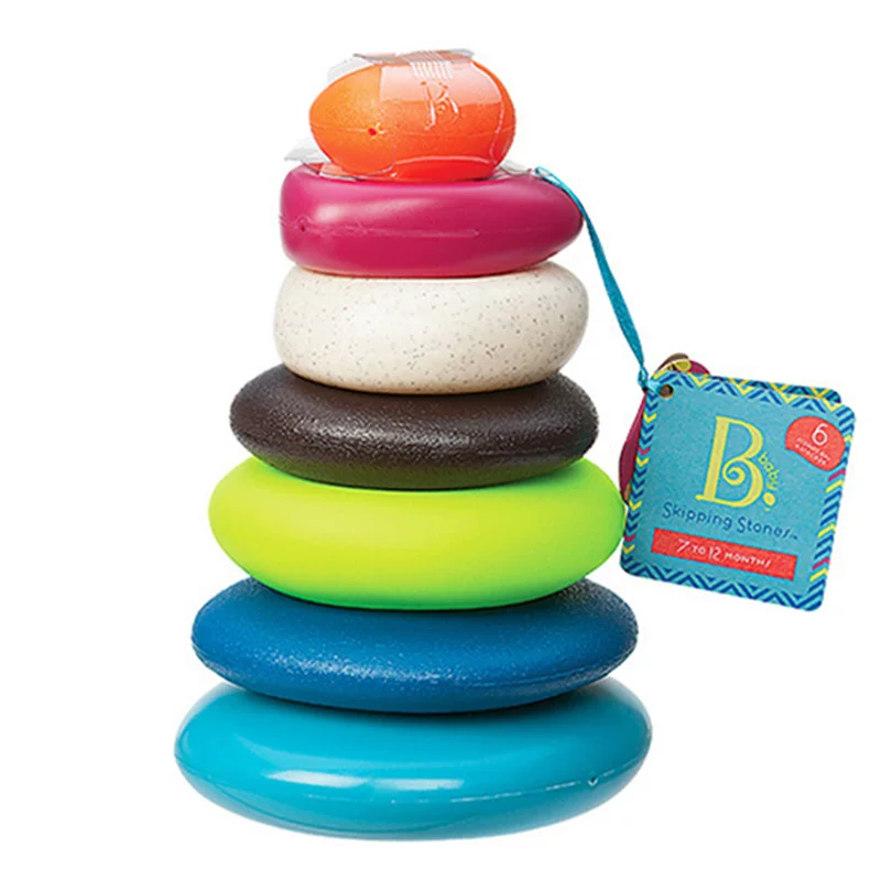 Jenga, Slinky, rings, smart toy, can bite