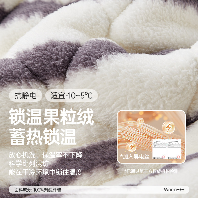 千线艺【强抗寒果粒绒】儿童睡衣三层夹棉冬加厚保暖男女童家居服,淘宝优惠券,粉丝福利购,淘宝优惠卷