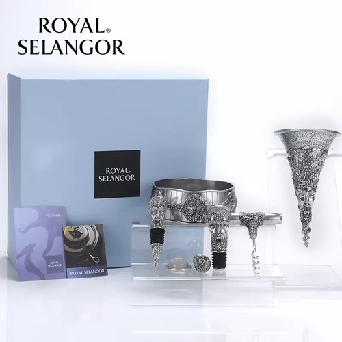 皇家雪兰莪ROYAL SELANGOR酒神巴克利红酒开瓶器酒塞瓶塞酒具配件-图1