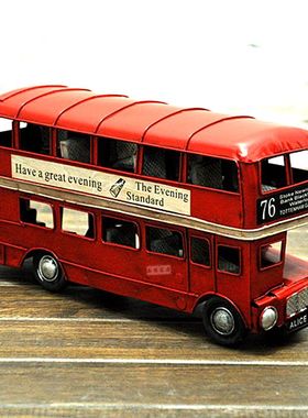 复古做旧巴士橱窗拍摄道具装饰品