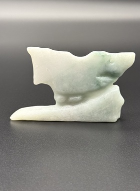 不规则孤品摆件原石翡翠现代艺术