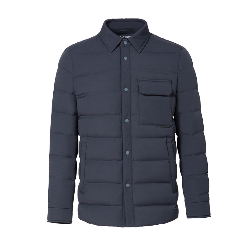 【鹅绒】卡尔丹顿男士羽绒服冬季新款翻领防风易打理高端外套薄款