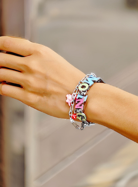 分裂生长字母多巴胺手链