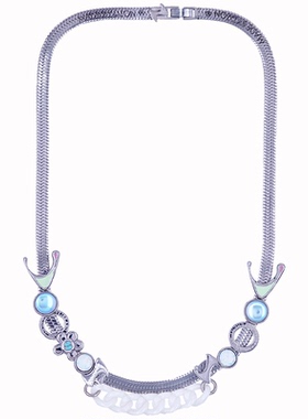 青春钛钢自由拼接通勤学生锁骨链