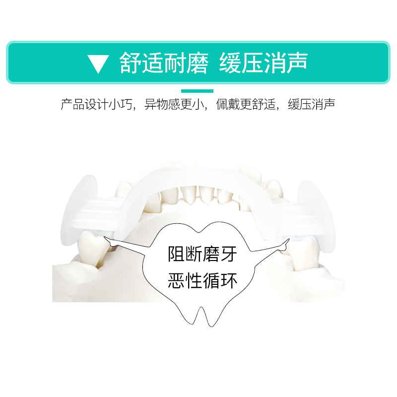 怡康牙套防磨牙成人咬合垫夜间睡觉护齿保护套透明硅胶磨牙套神器-图1