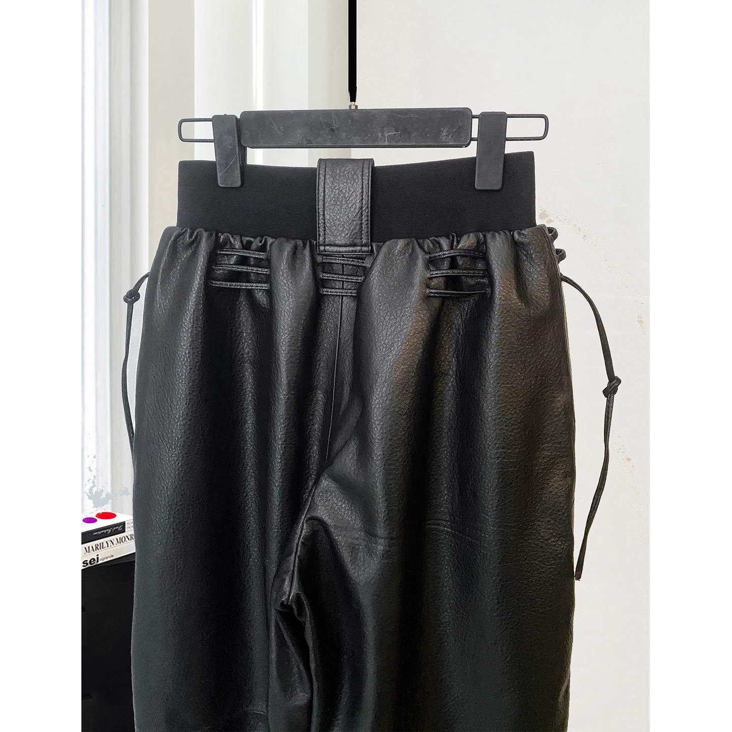 FRASANNO进口绵羊皮皮裤女哈伦裤真皮设计师款,淘宝优惠券,粉丝福利购,淘宝优惠卷