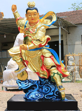 厂家直销树脂哪吒三太子佛堂摆件