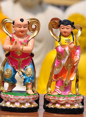 厂家直销金童玉女童男童女佛像