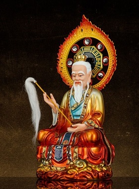 厂家直销树脂彩绘三清祖师神像