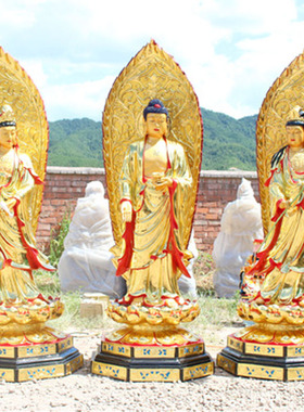 厂家直销树脂玻璃钢西方三圣摆件