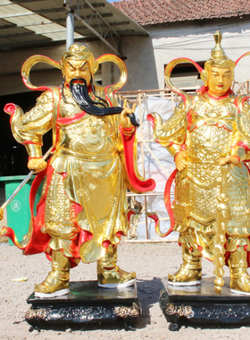 厂家直销树脂玻璃钢韦陀加蓝菩萨