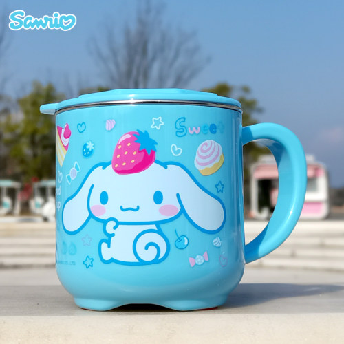 凯蒂猫儿童喝水杯宝宝不锈钢牛奶杯幼儿园迪士尼美乐蒂杯子家用 - 图1