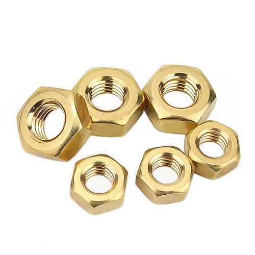 国标纯黄铜螺帽全铜六角螺母螺丝帽M1M2M3M4M5M6M8M10M12M16M20mm - 图3