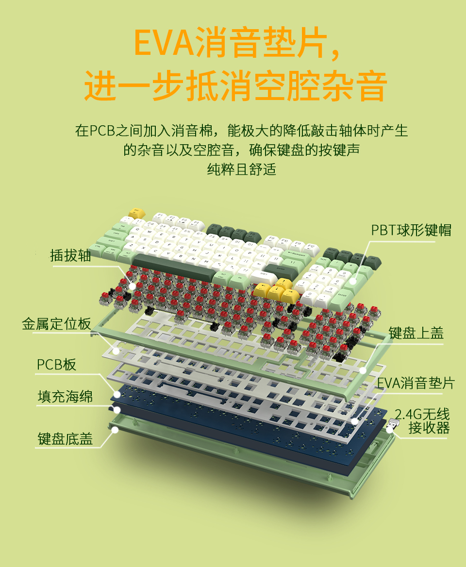 客制化CMK98蓝牙无线有线三模热插拔RGB办公游戏pbt个性机械键盘 - 图2