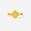 Saturday blessing gold inlaid diamond ring for women