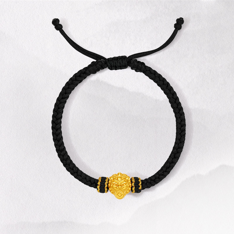 周六福5d硬金定价黄金手绳男福禄手串父亲节仪式感父亲节新年礼物,淘宝优惠券,粉丝福利购,淘宝优惠卷