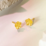 Суббота FU 5G Золотые серьги Женщина 2 -го поколения полная оценка золота