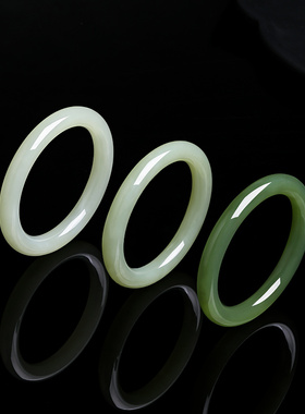 周六福和田玉手镯福镯