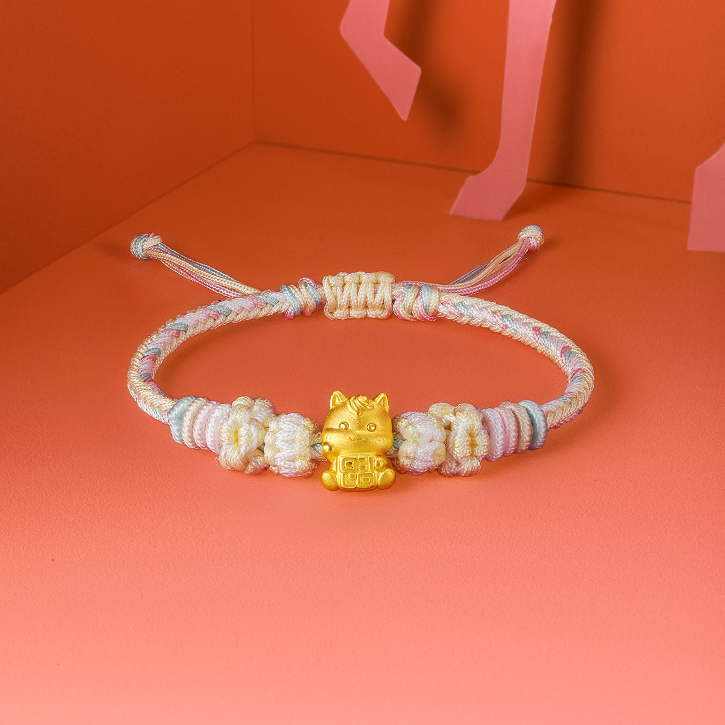 周六福黄金5d硬金手绳女款定价收款马黄金手串生肖马系列新年礼物,淘宝优惠券,粉丝福利购,淘宝优惠卷