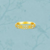 Saturday Blessing 5G Pure Gold Ring Priced Gold Osmanthus Ruyi Ring Yanyu Jiangnan Festival Gift