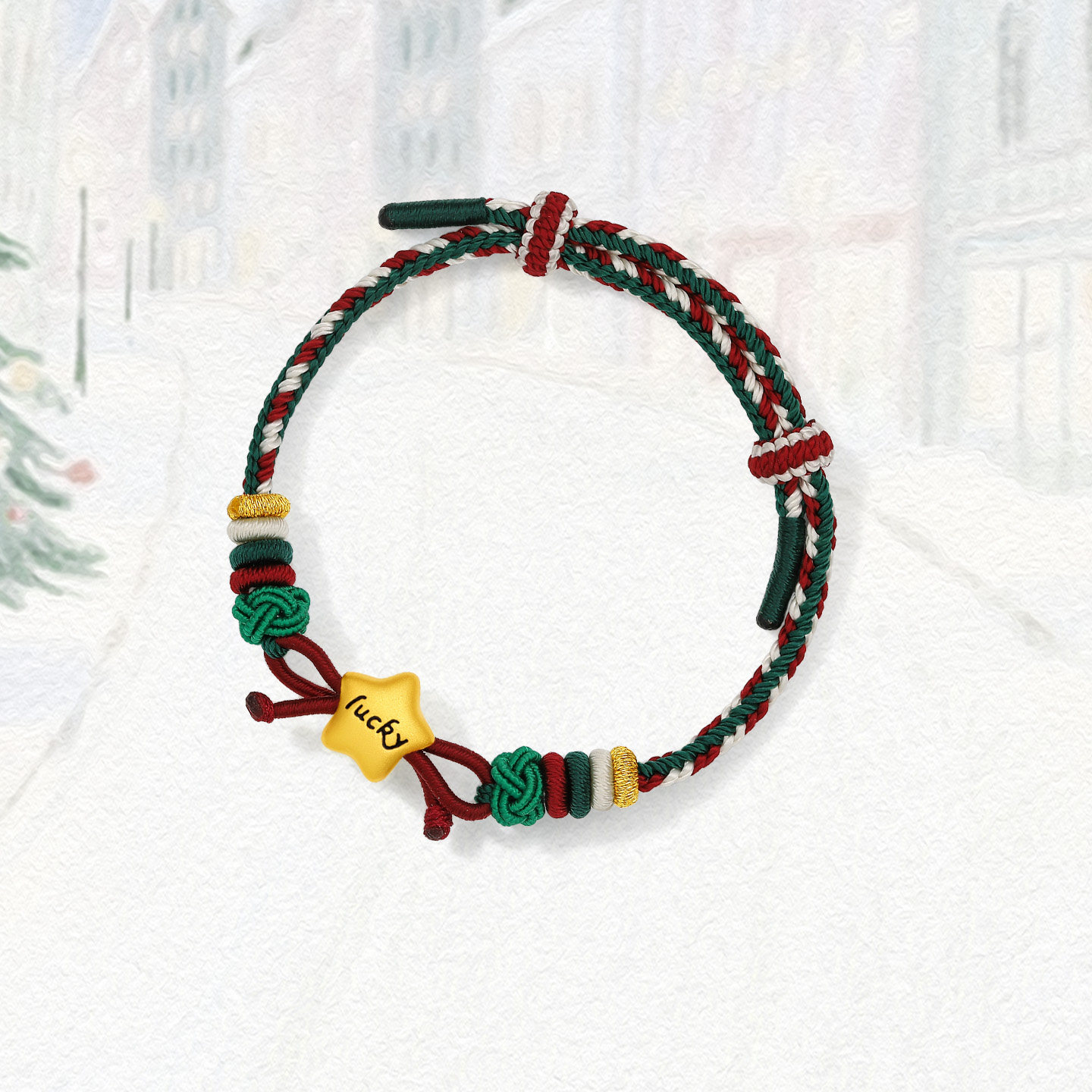 周六福黄金5d硬金手绳女款定价圣诞吉福星黄金幸运星手饰新年礼物,淘宝优惠券,粉丝福利购,淘宝优惠卷