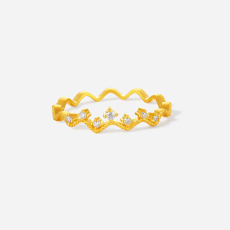 Saturday blessing gold and diamond ring
