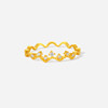 Saturday blessing gold and diamond ring