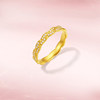 Saturday blessing gold inlaid diamond ring for women
