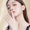 Saturday Fortune Gold Ring Women's Priced Pure Gold Bracelet Gold Ring Jewelry Holiday Gift Official Flagship Store