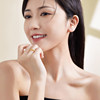 Saturday blessing gold pure gold ring solid cat's eye ring for women priced loach back plain ring holiday gift