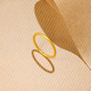 Saturday blessing gold ring for women 5d hard gold priced sand surface plain ring closed ring for girlfriend holiday gift