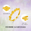 Saturday blessing gold ring pure gold price poetic rose female ring dreamy forest series holiday gift