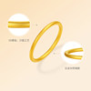 Saturday blessing gold ring for women 5d hard gold priced sand surface plain ring closed ring for girlfriend holiday gift