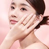 Saturday blessing gift gold ring women's 5d hard gold ingot ring tail ring red rope pure gold hand jewelry pricing