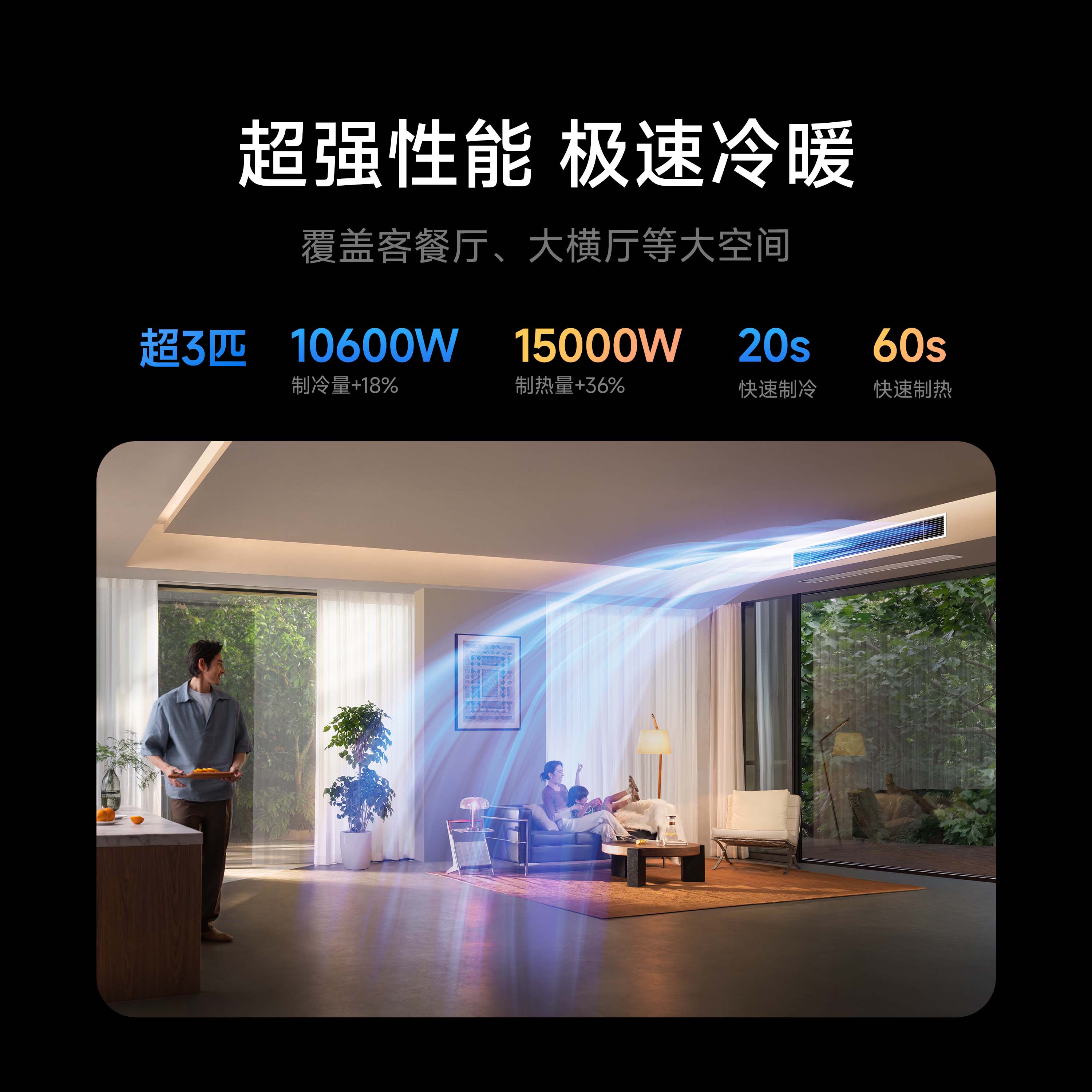 【新品上市】小米米家超3匹中央空调强劲风风管机超一级能效